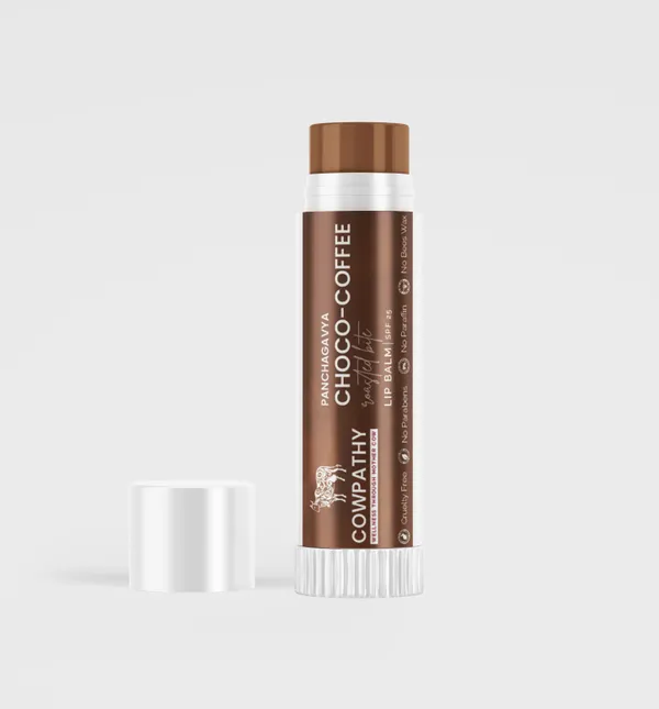 Cowpathy panchagavya choco coffee lip balm
