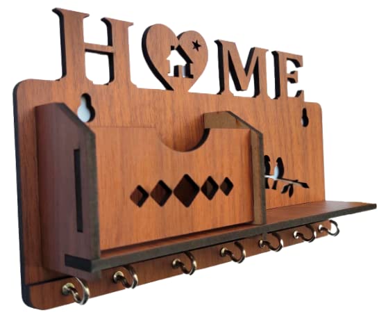 Home wall shelf key chain