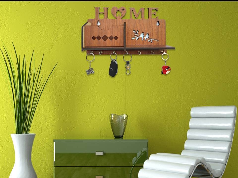 Home wall shelf key chain
