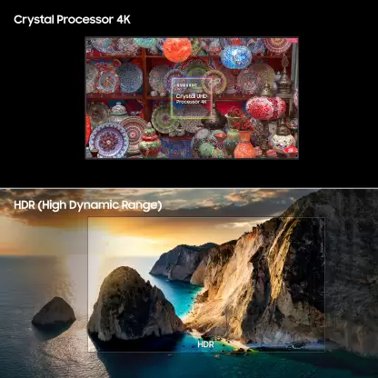 Samsung new d series brighter crystal 4k vision pro (2024 edition) 108 cm