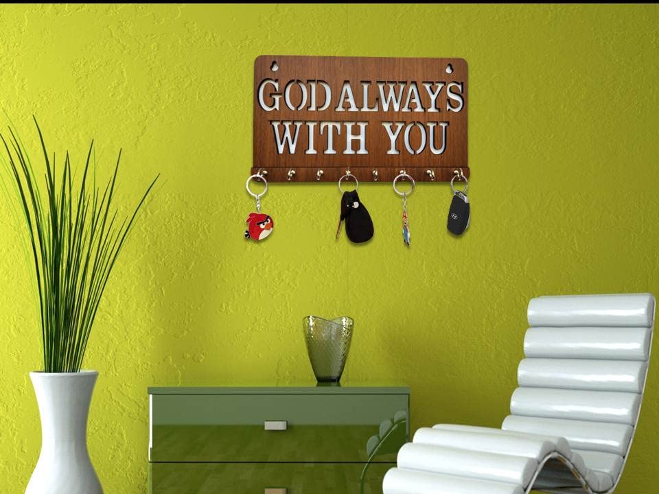 God always with you key holder